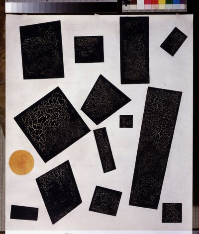 A szuprematizmus összetétele. 1915 (olaj, vászon) alkotó: Kazimir Severinovich Malevich