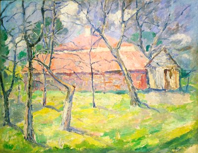 Kijev melletti táj, 1930. alkotó: Kazimir Severinovich Malevich