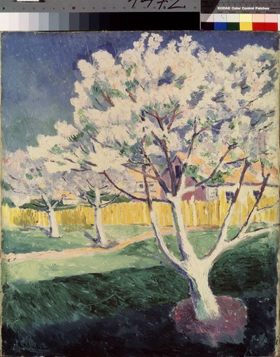 Nyári táj. Kasimir Severinovich Malevics (Malevich, Malevic) festménye (1878-1935), olaj, vászon alkotó: Kazimir Severinovich Malevich