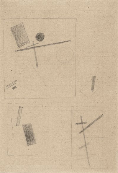 Szuprematista rajz alkotó: Kazimir Severinovich Malevich