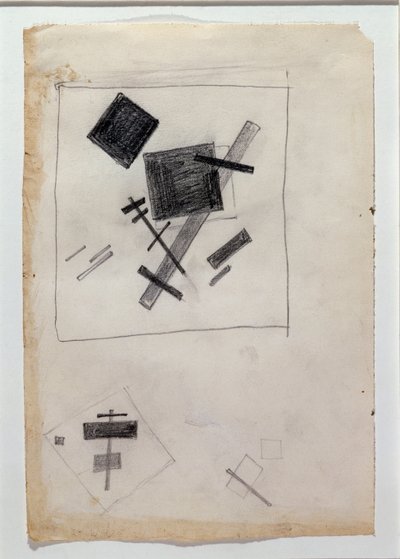 Szuprematista kompozíció (Rajz alkotó: Kazimir Severinovich Malevich