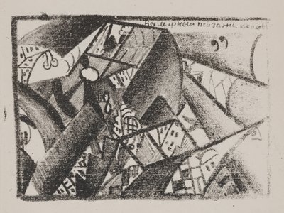 Cím nélkül (Egyetemes táj) a "Majakovszkij költészetéből" alkotó: Kazimir Severinovich Malevich