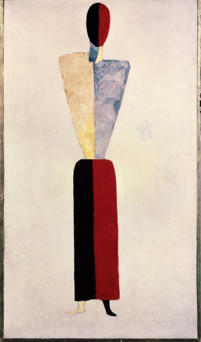 egy lány (forma fehér alapon) alkotó: Kazimir Severinovich Malevich