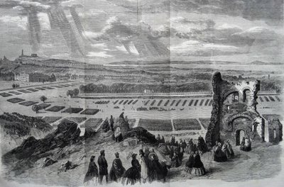 A lövész önkéntesek felülvizsgálata Őfelsége által, 1860 alkotó: Keeley Halswelle