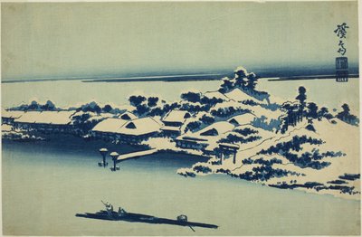 Hó a Sumida folyón alkotó: Keisai Eisen