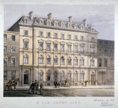No 8 Old Jewry, City of London, 1865. alkotó: Kell Brothers