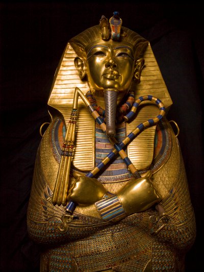 Tutanhamon király szarkofágja, MM7864, Tutanhamon király, Egyiptom, Egyiptomi Múzeum, arany, szarkofág, 2009 (fénykép) alkotó: Kenneth Garrett