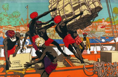 Colombo, Ceylon, a „Kereskedelmünk a Kelettel” sorozatból alkotó: Kenneth Shoesmith