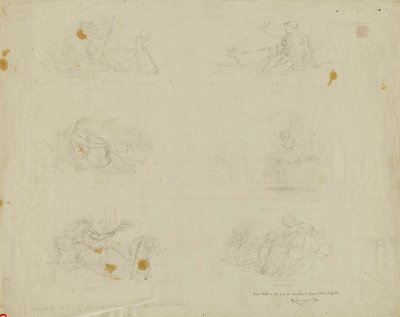 (Iowa State Capitol Rotunda) (tanulmány a Six Lunettes számára) alkotó: Kenyon Cox