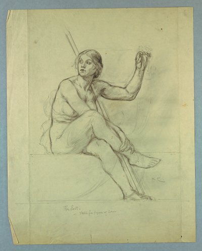 Law, Nude Study for "Contemplative Spirit of the East", Lunette in East Grand Staircase, Minnesota State Capitol, Saint Paul, MN alkotó: Kenyon Cox