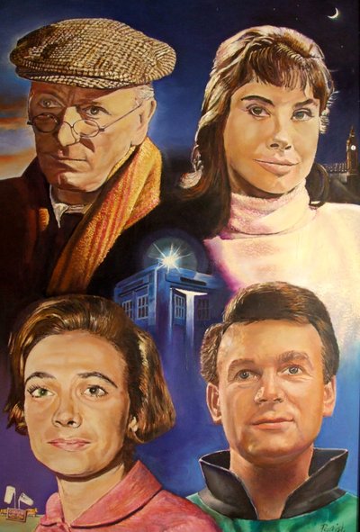 A mítoszteremtő négyes (Dr Who), 2003 (festmény) alkotó: Kevin Parrish