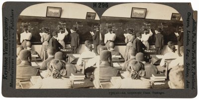 "Egy számtani osztály, Tuskegee, Alabama",c. 1900 (fotó) alkotó: Keystone View Company