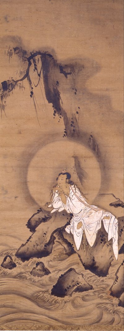 Kannon (Avalokitesvara) fehér köntösben alkotó: Kichizan Mincho