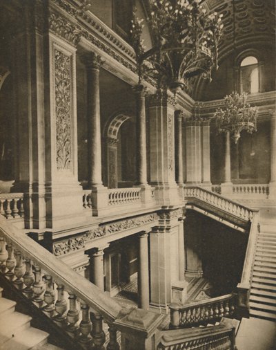 „A külügyminisztérium lépcsőházának márványkorlátai”, 1935. alkotó: King