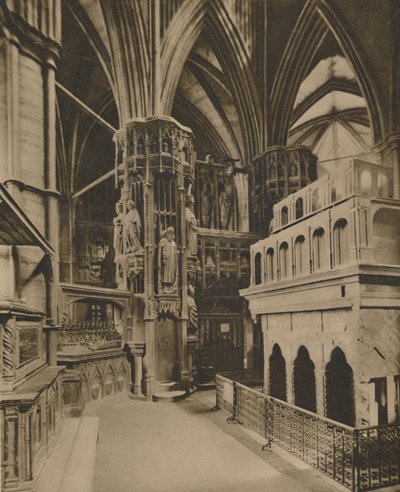 „Gyóntató Edward szentélye a főoltár mögött”, 1935. alkotó: King