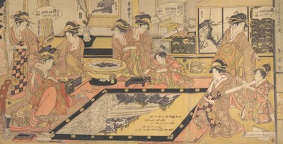 Fogadalmi kép, amelyet Asakusa kannonjának adományoznak..., kb. 1800. alkotó: Kitagawa Kikumaro