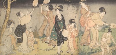 Catching fireflies Hotaru gari, ca. 1796-97. alkotó: Kitagawa Utamaro