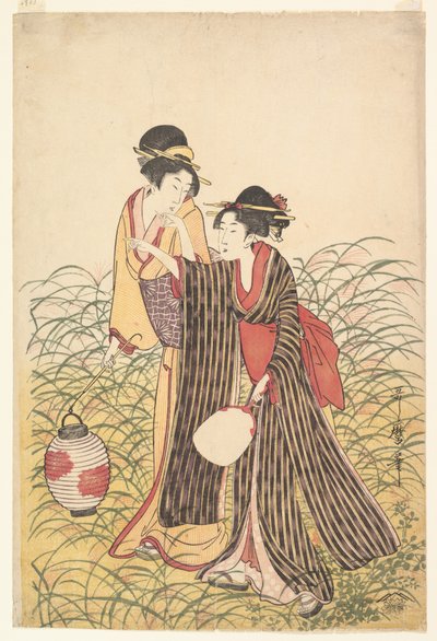 Szökött szerelmesek Musashinóban alkotó: Kitagawa Utamaro