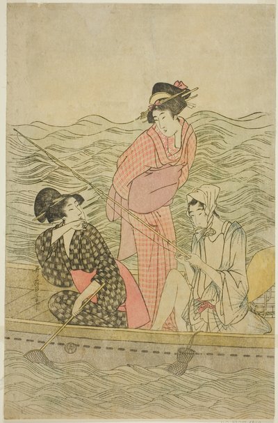 Horgász kirándulás alkotó: Kitagawa Utamaro