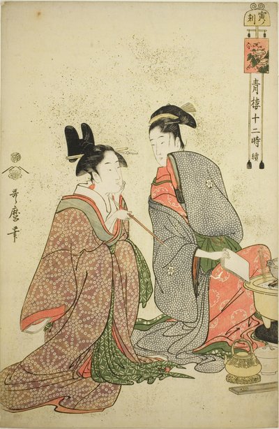 A tje jige r (Tigrisország) iránya, a tje sorozatból: "Yoshihara, a Telve-törvény tagja (folytatás a Seiro Itsukinál)" alkotó: Kitagawa Utamaro