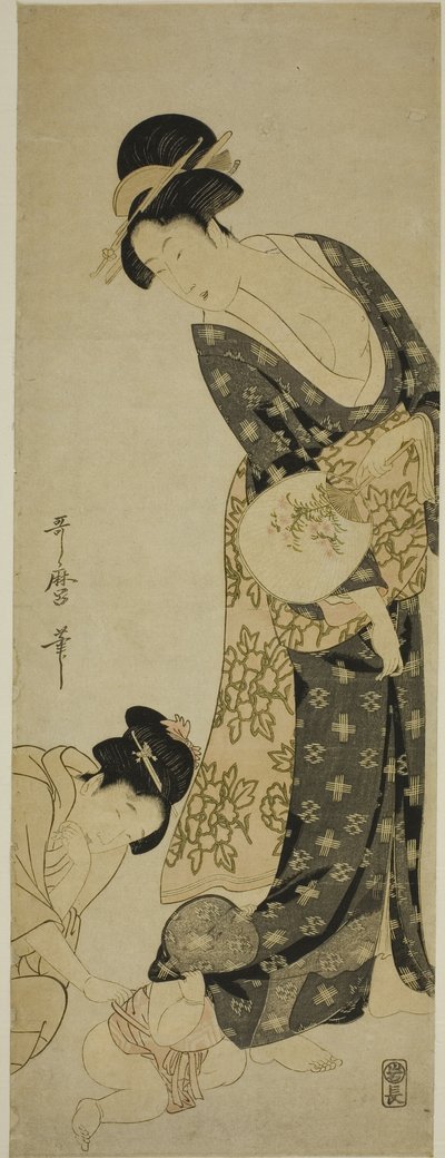 Anya és gyermek alkotó: Kitagawa Utamaro