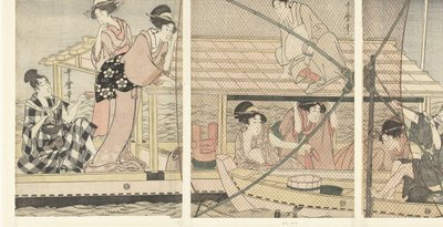 Éjszakai horgászat alkotó: Kitagawa Utamaro