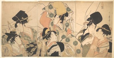 Narihira keleti utazása alkotó: Kitagawa Utamaro