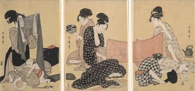 Hímzés alkotó: Kitagawa Utamaro