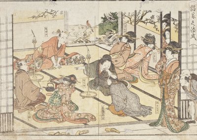 Viselkedési szabályok a szórakozónegyedben alkotó: Kitagawa Utamaro
