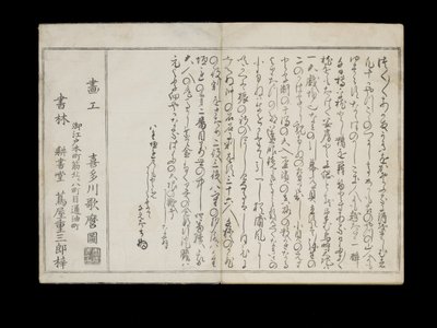 Shiohi no tsuto (Ajándékok az Ebb-dagályból), Shell Book néven ismert, 1789 (színes fatömbnyomat) alkotó: Kitagawa Utamaro