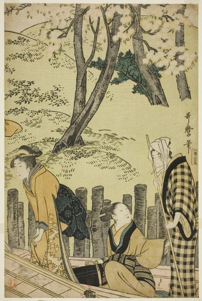 A rakpart Mimeguriban alkotó: Kitagawa Utamaro