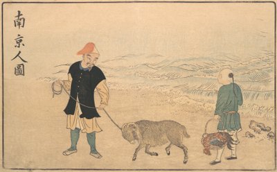 Egy nankini férfi képe, 1789. alkotó: Kitao Masayoshi