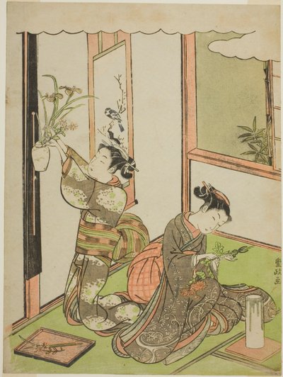 Virágkötészet alkotó: Kitao Shigemasa