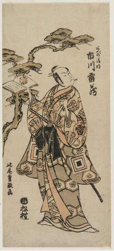Ichikawa Lyzo As Abe élete, Air ry 1760-as évek. alkotó: Kitao Shigemasa