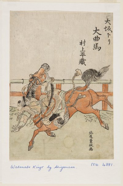 Osaka s: Murakami Hei z? (? Sakakuri? Kyokuma Murakami Hei z?) alkotó: Kitao Shigemasa