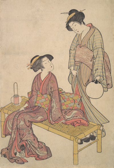 A kézi lámpás, kb. 1790. alkotó: Kitao Shigemasa