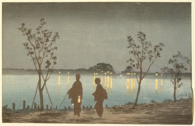 Éjszaka a Sumida folyón alkotó: Kiyochika Kobayashi