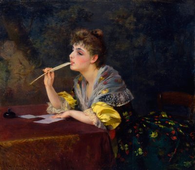 "Egy levél", 1893. alkotó: Klavdi Stepanov