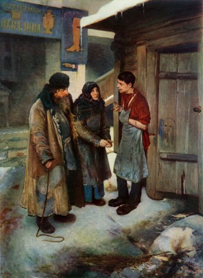 „Paying a Visit to their Son”, 1894, 1965. alkotó: Klavdi Vasilevich Lebedev