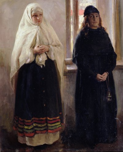 Két világ (olaj, vászon) alkotó: Klavdiy Vasilievich Lebedev