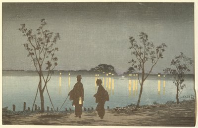 Éjszaka a Szumida folyón alkotó: Kobayashi Kiyochika