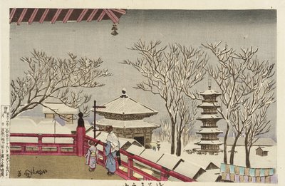 A Sensōji-templom hóban alkotó: Kobayashi Kiyochika