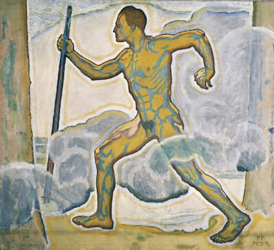 Der Wanderer - A túrázó ... (olaj, vászon) alkotó: Koloman Moser