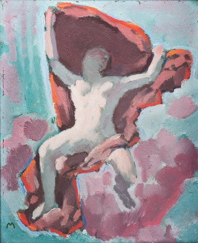 Figurenbild - Egy alak festménye ... (olaj, vászon) alkotó: Koloman Moser