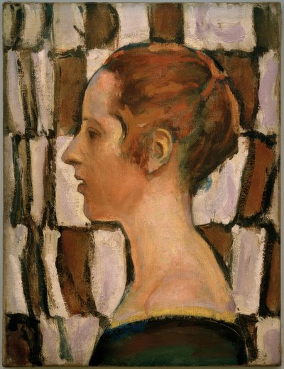 Lány portré profiljában alkotó: Koloman Moser