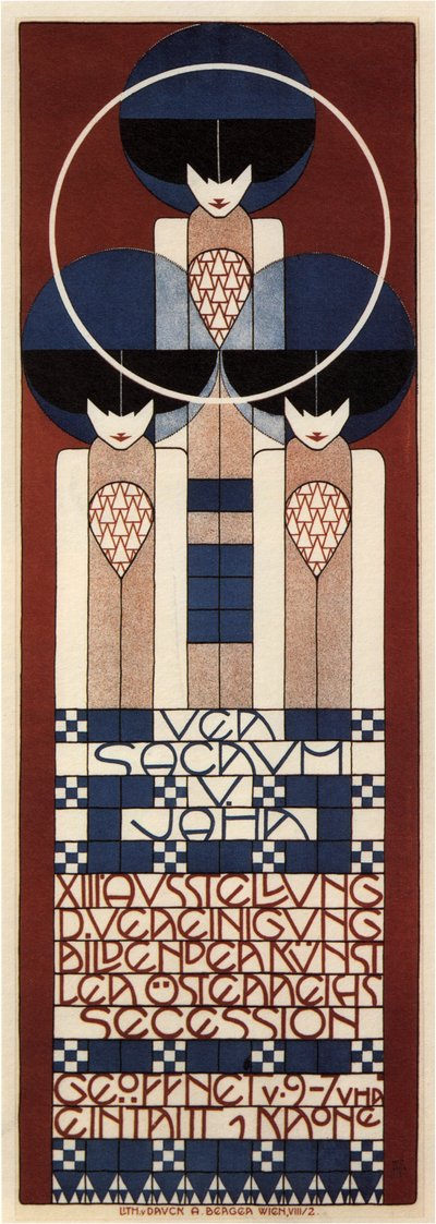 A bécsi szecessziós kiállítás plakátja, 1902 alkotó: Koloman Moser