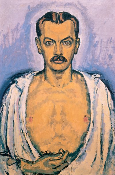 Selbstportrait - Önarckép ... (olaj, vászon) alkotó: Koloman Moser