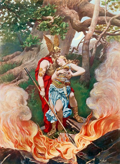 Valkűr, III. felvonás, II. jelenet alkotó: Konrad Dielitz