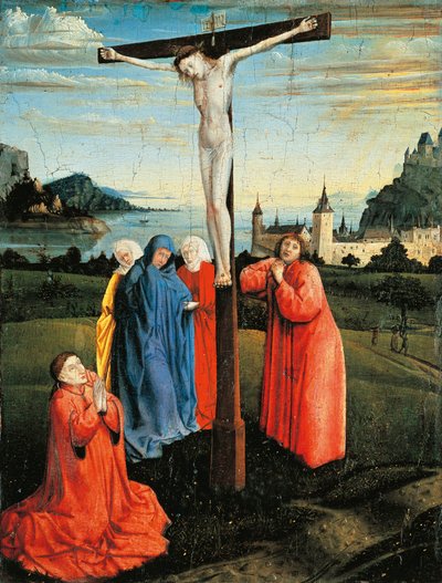 Krisztus a kereszten, 1430-33 körül (olaj, tábla) alkotó: Konrad Witz