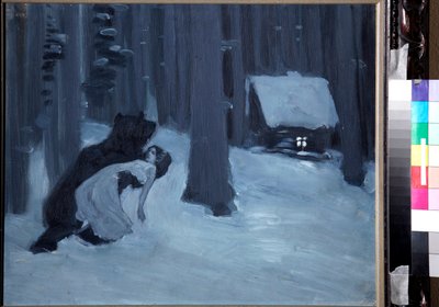 ""Le reve de Tatiana"" (Tatyana álma) Illusztráció: ""Eugene Oneguine"" roman d